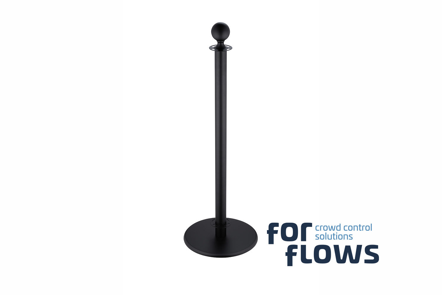 ForFlows Gala Afzetpaal | Ronde Bol - Zwart