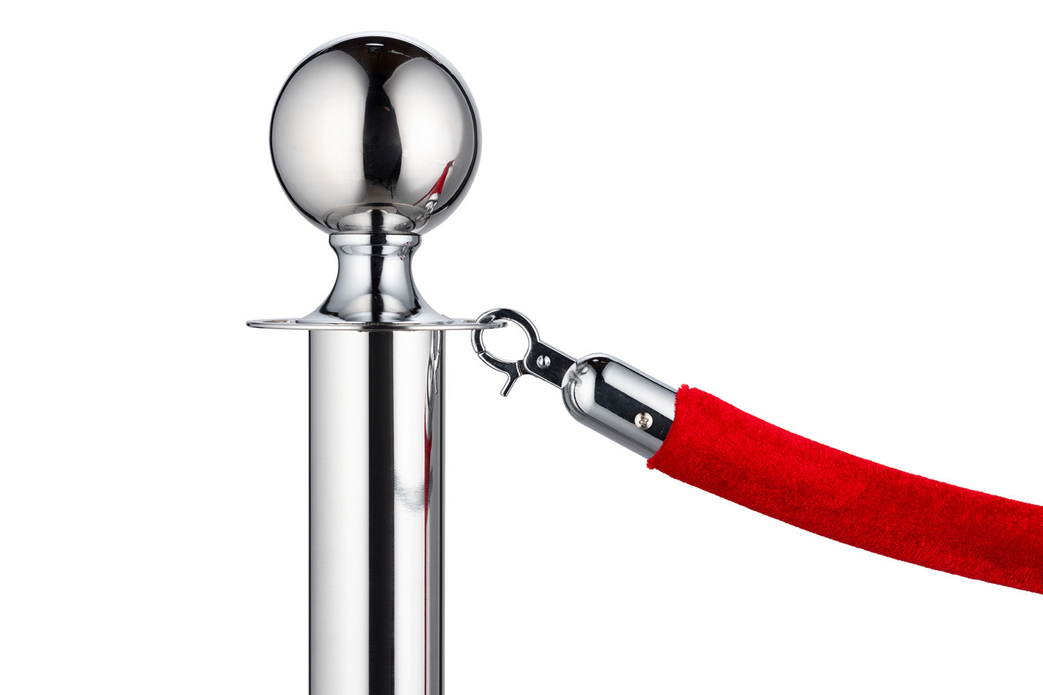 ForFlows Gala Afzetpaal | Ronde Bol - Chroom