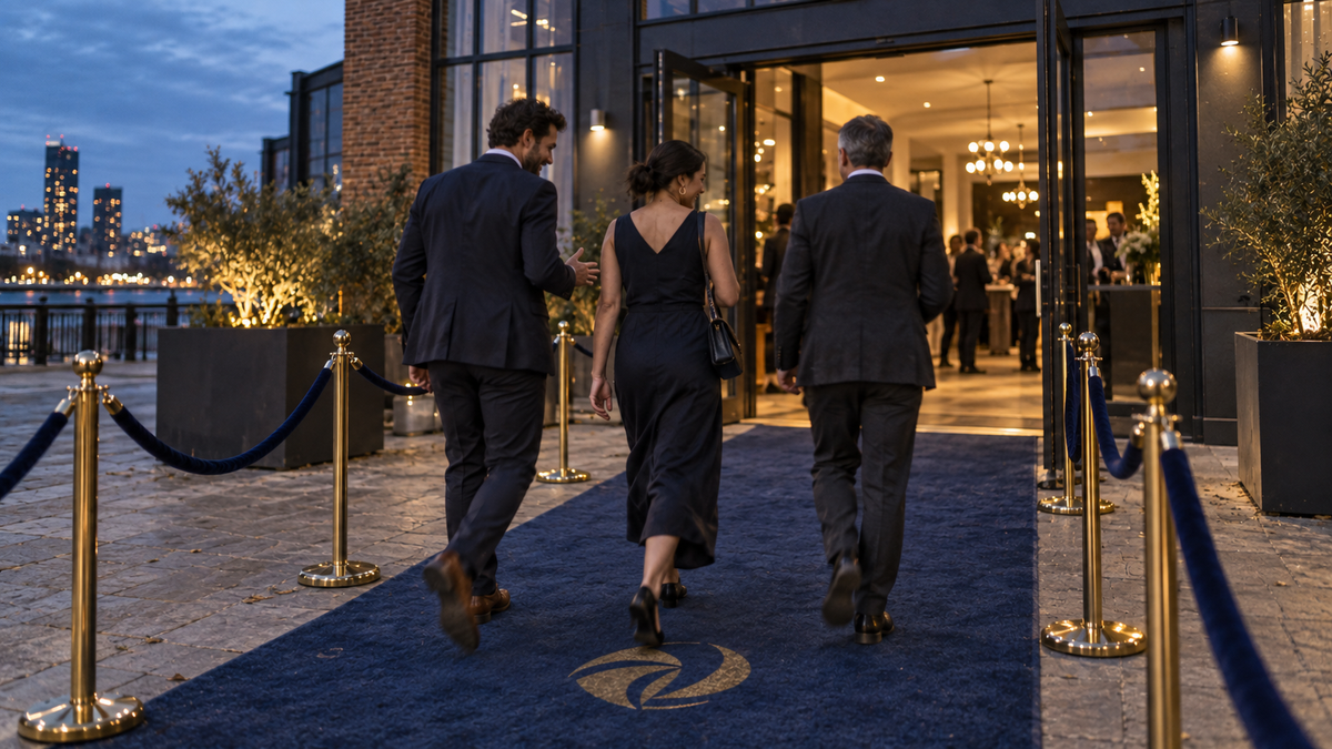 Personeelsfeest: begin bij de entree