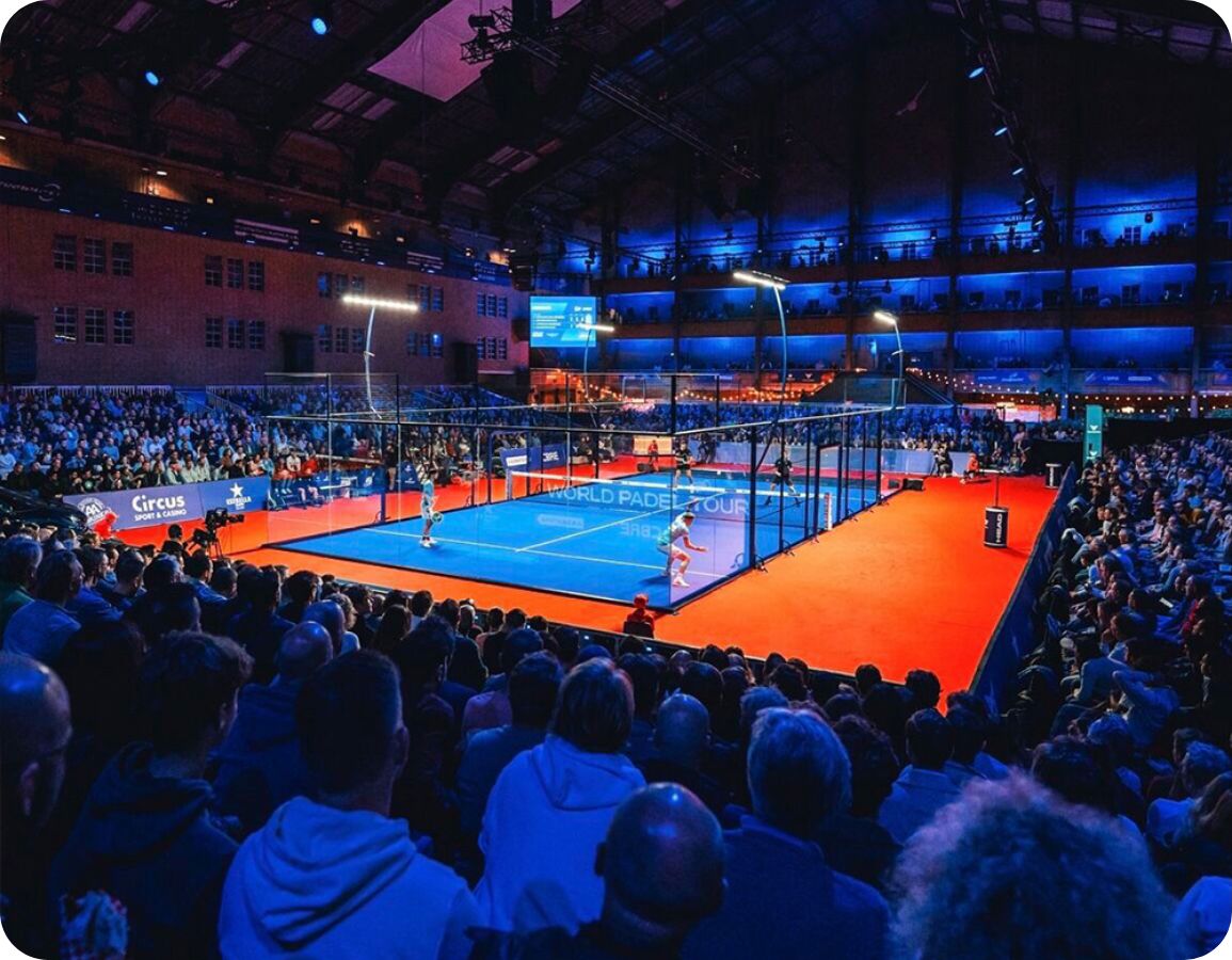 Padelbaan bij WPT Amsterdam