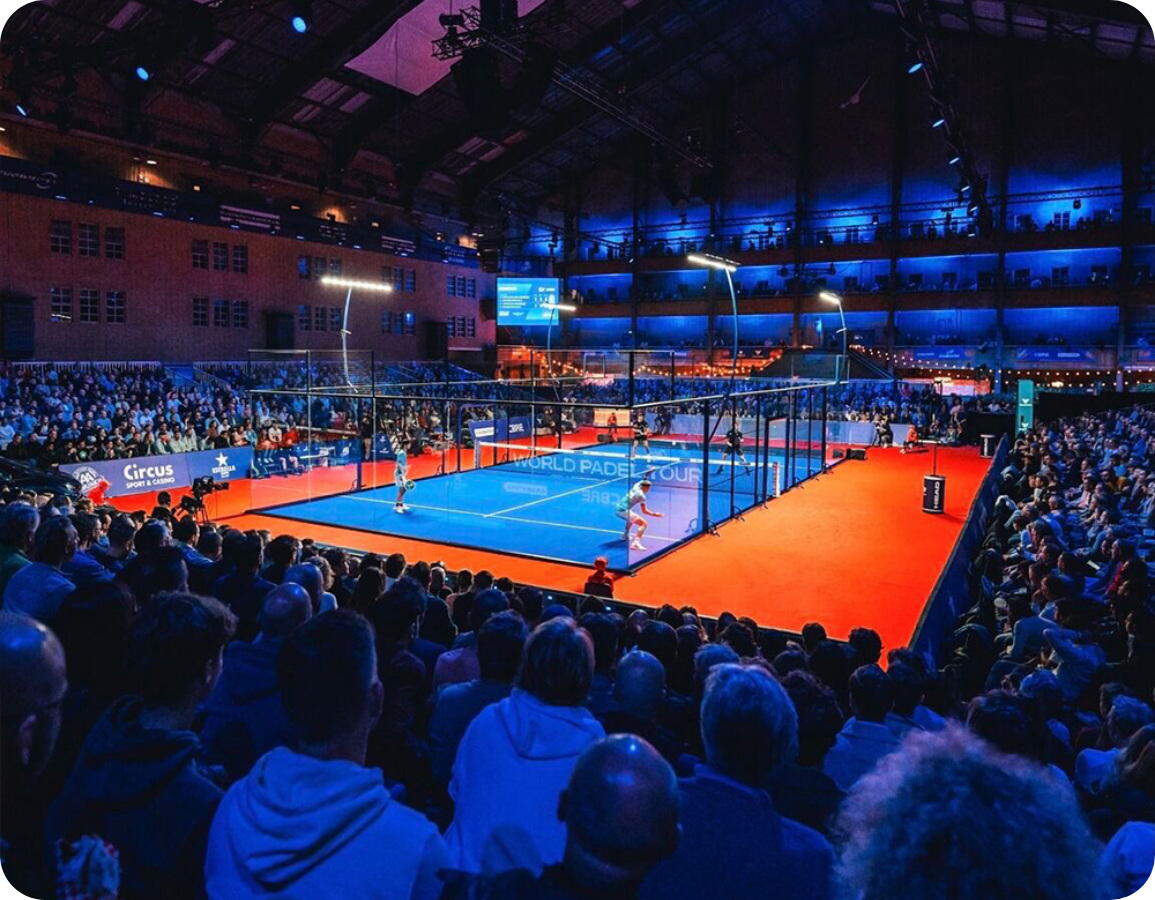 Padelbaan bij WPT Amsterdam
