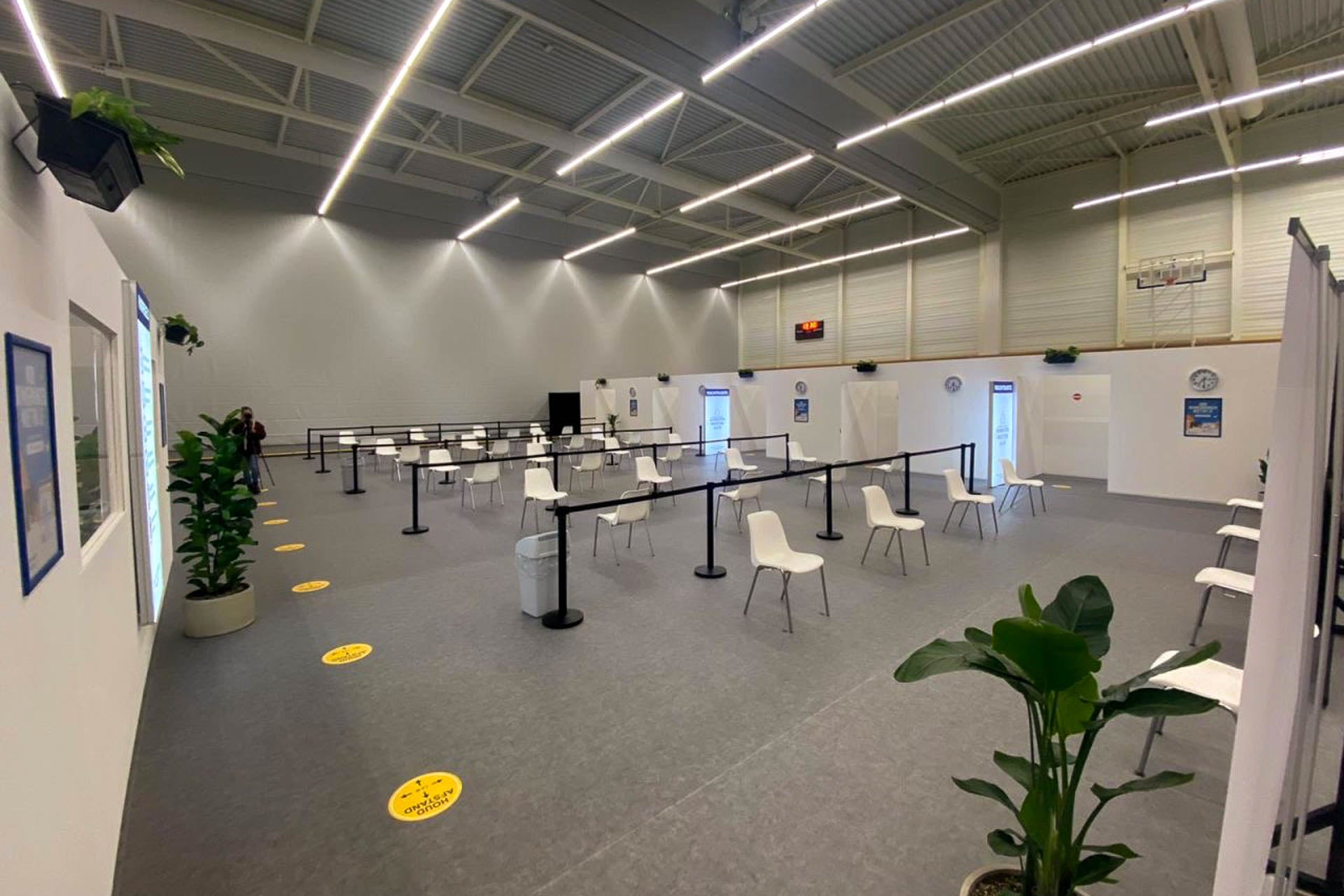 Afzetpaal met trekband | Zwart - Zwart