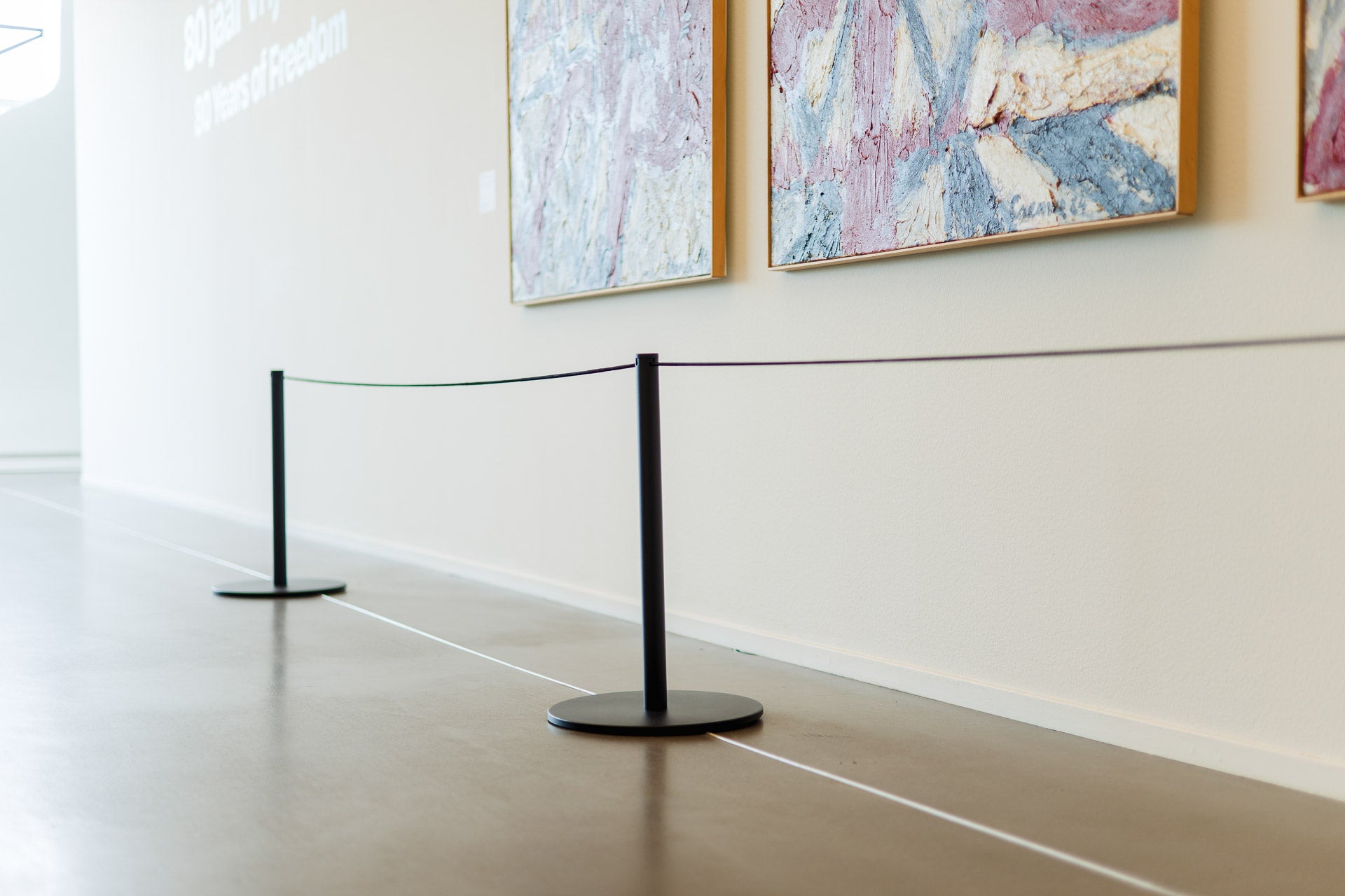 ForFlows Gallery Afzetpaal | Zwart - 60 cm Hoog