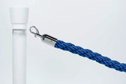 Afzetkoord Gedraaid | Blauw - Chromen sluiting van Rodelopers