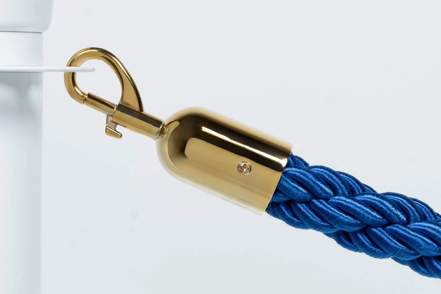 Afzetkoord Gedraaid | Blauw - Messing sluiting van Rodelopers