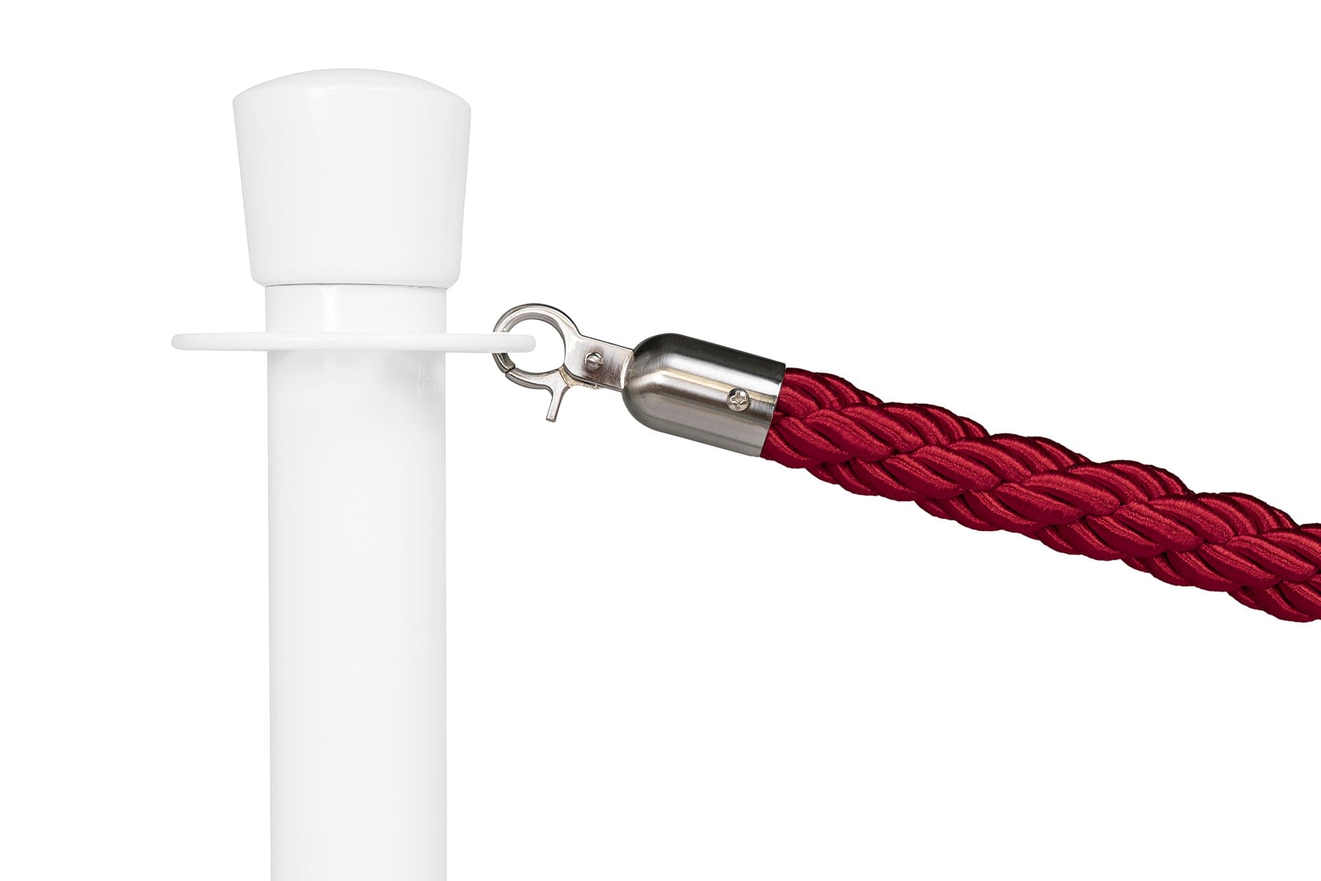 Afzetkoord Gedraaid | Geborsteld Chroom - Bordeaux | GJ Floors