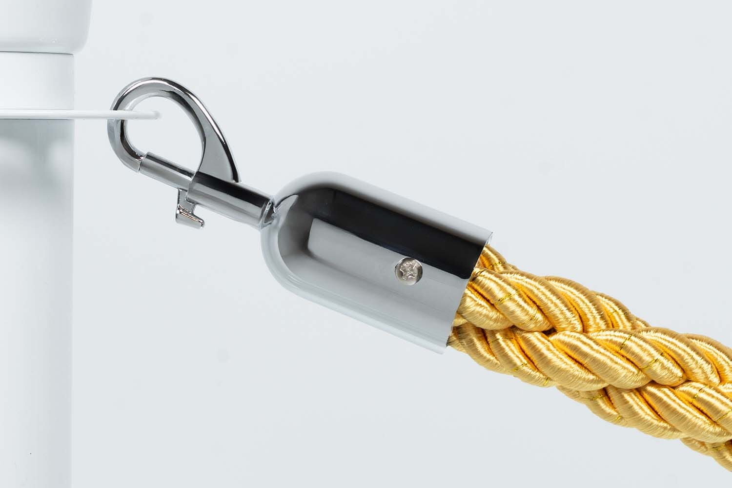 Afzetkoord Gedraaid | Goud - Chromen sluiting Afzetpalen | accessoires Rodelopers 