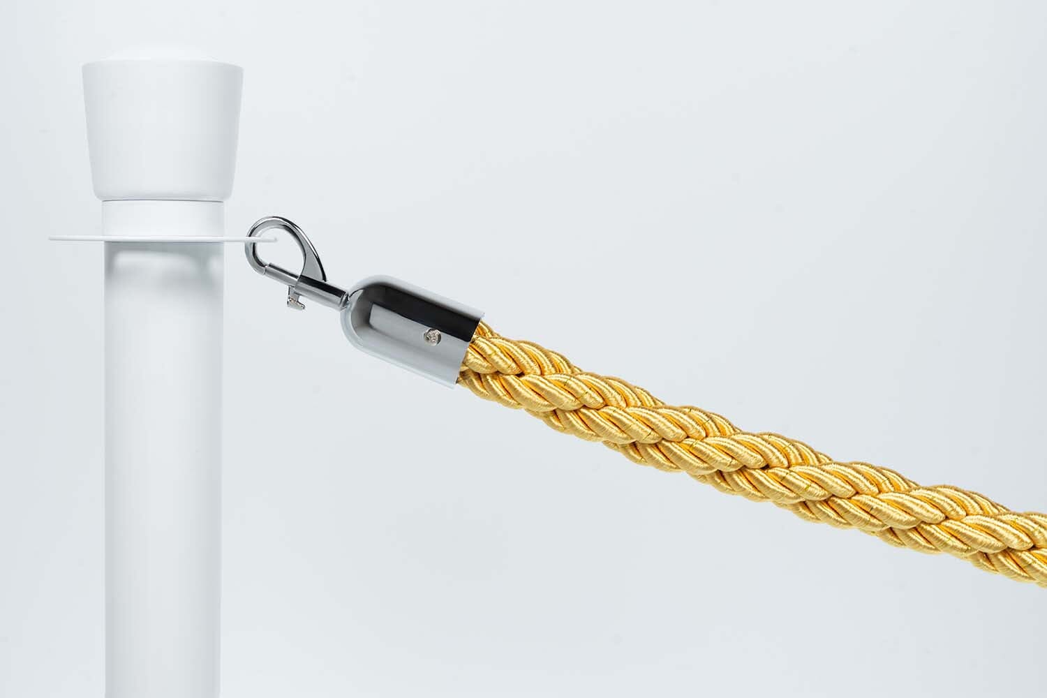 Afzetkoord Gedraaid | Goud - Chromen sluiting Afzetpalen | accessoires Rodelopers 