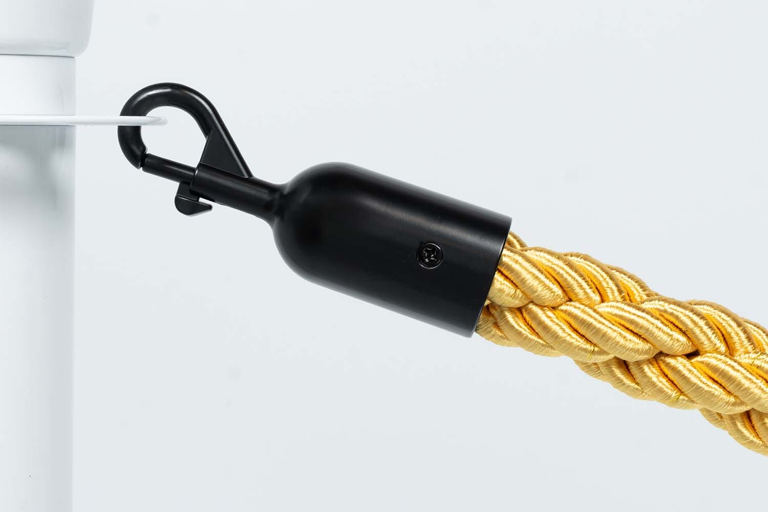 Afzetkoord Gedraaid | Goud - Zwarte sluiting Afzetpalen | accessoires Rodelopers 