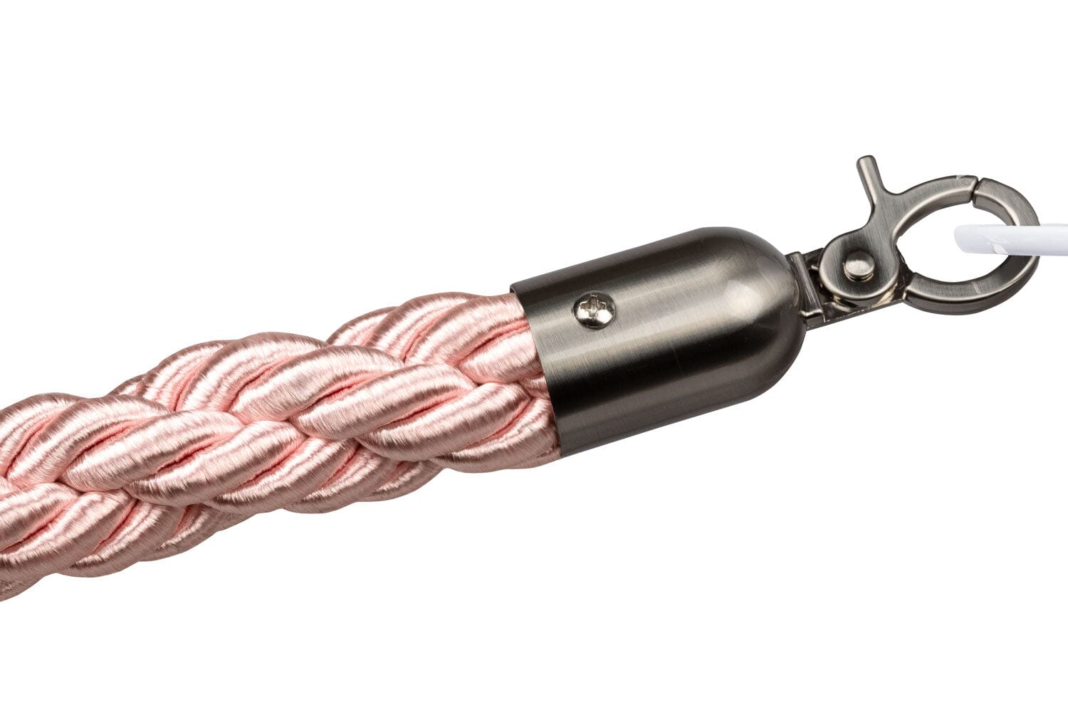 Afzetkoord Gedraaid | Geborsteld Chroom - Roze | GJ Floors