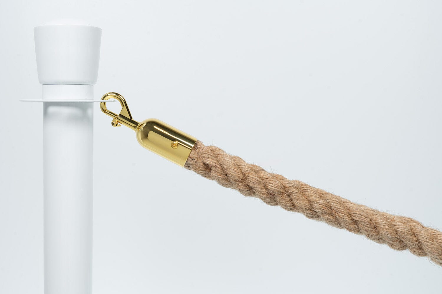 Afzetkoord Gedraaid | Scheepstouw - Messing sluiting Afzetpalen | accessoires Rodelopers 