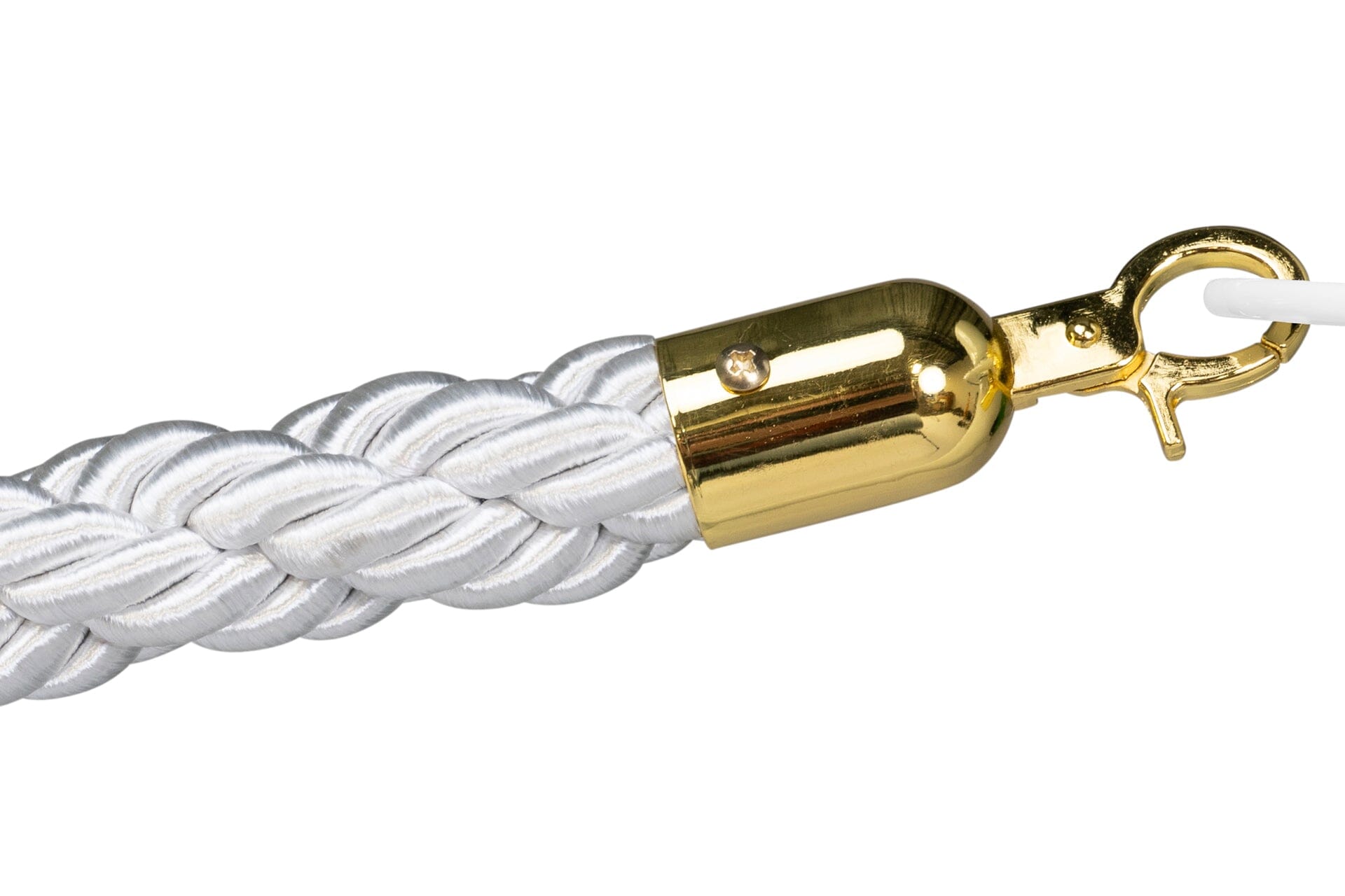 Afzetkoord Gedraaid | Messing - Wit | GJ Floors