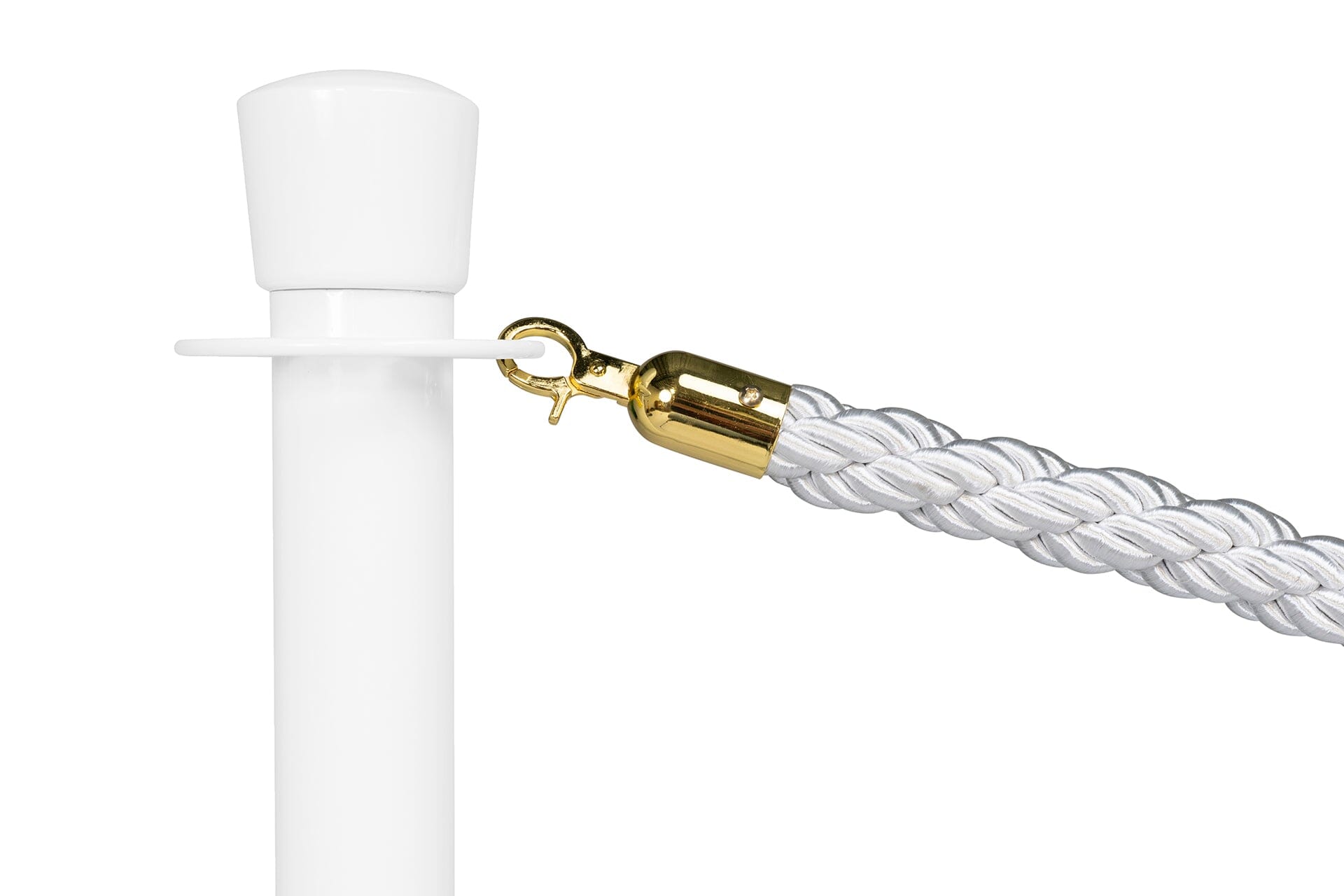 Afzetkoord Gedraaid | Messing - Wit | GJ Floors