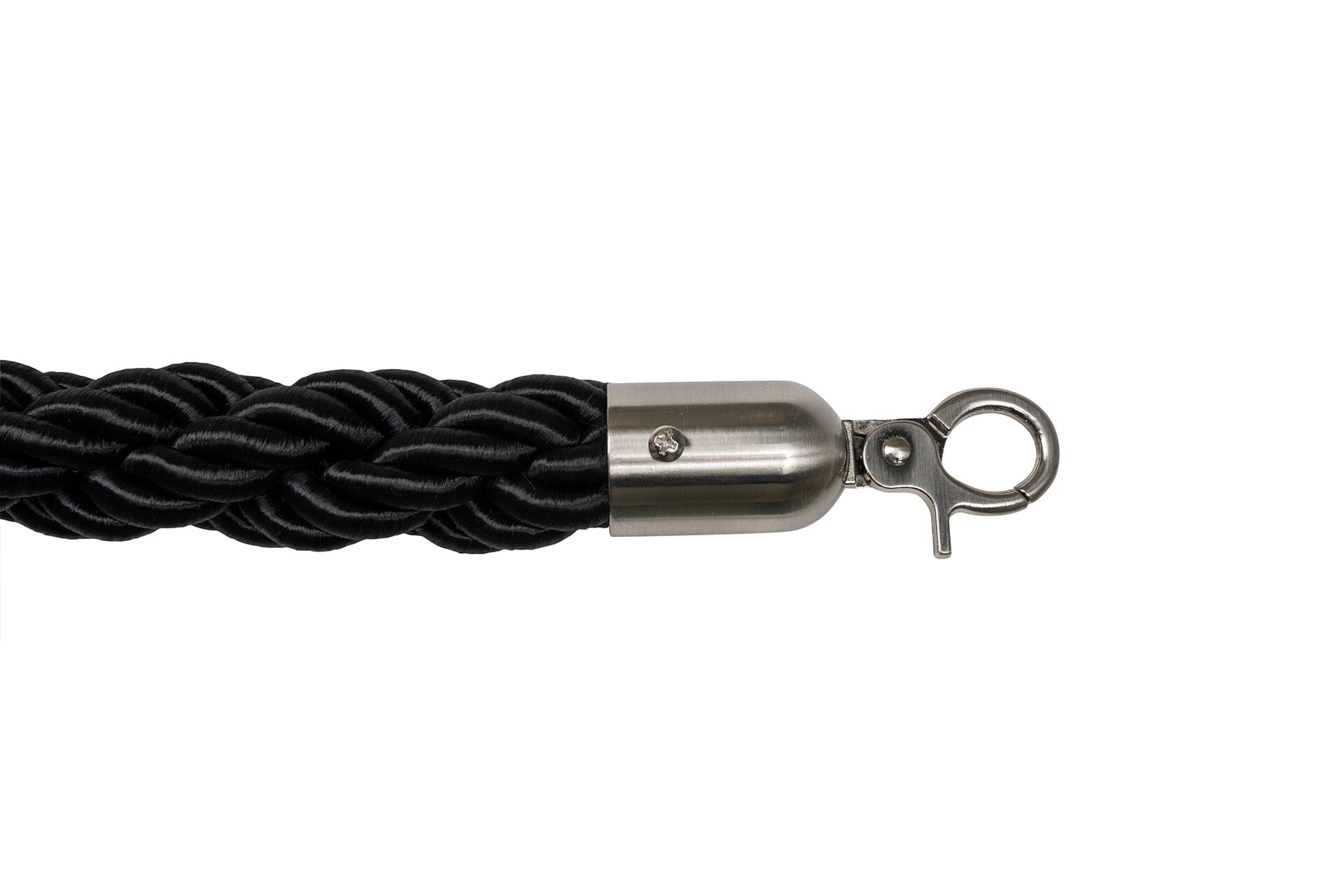 Afzetkoord Gedraaid | Geborsteld Chroom - Zwart | GJ Floors