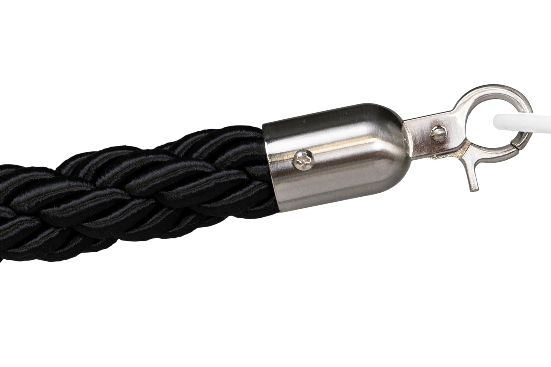 Afzetkoord Gedraaid | Geborsteld Chroom - Zwart | GJ Floors