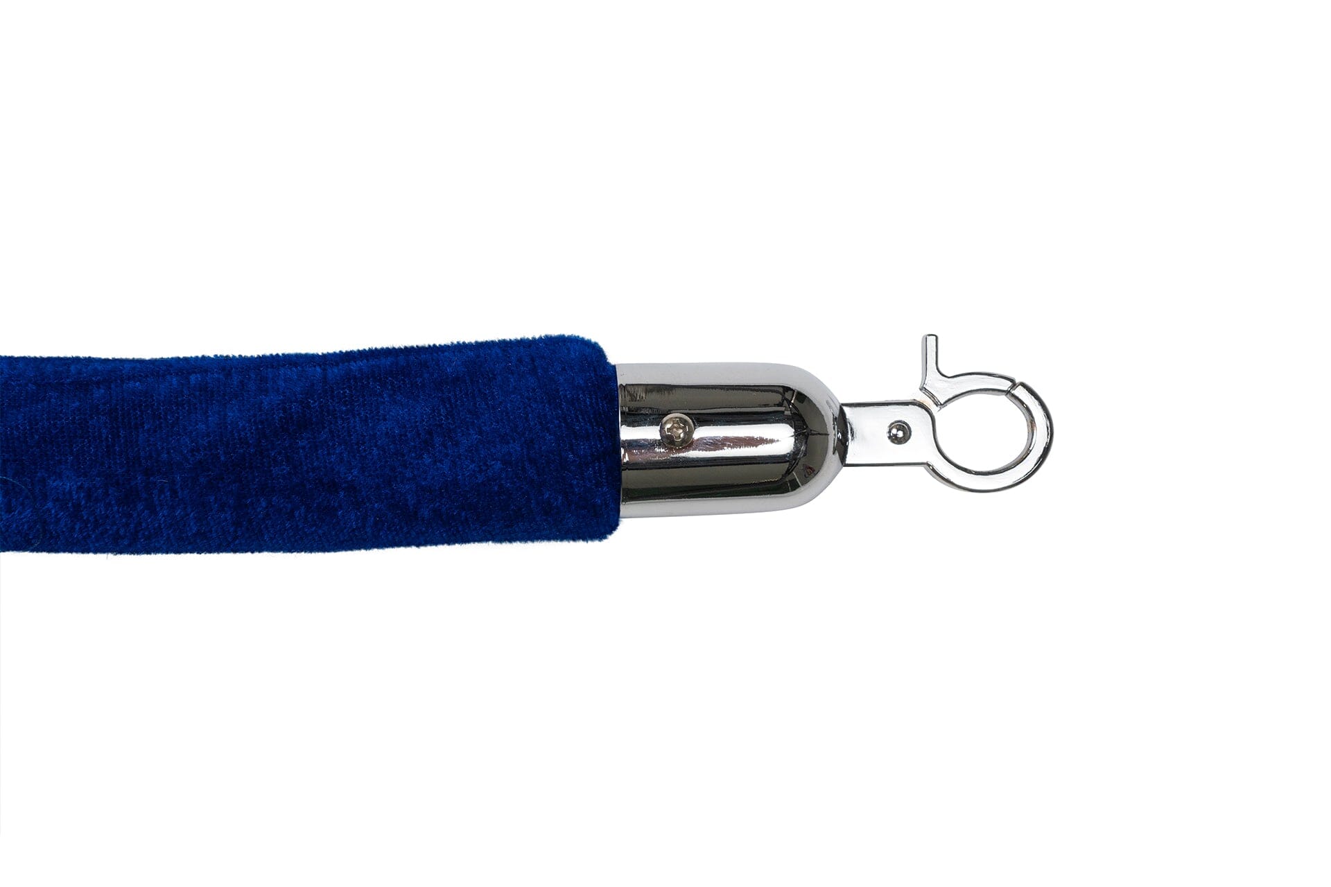 Afzetkoord Velours | Chroom - Blauw | GJ Floors