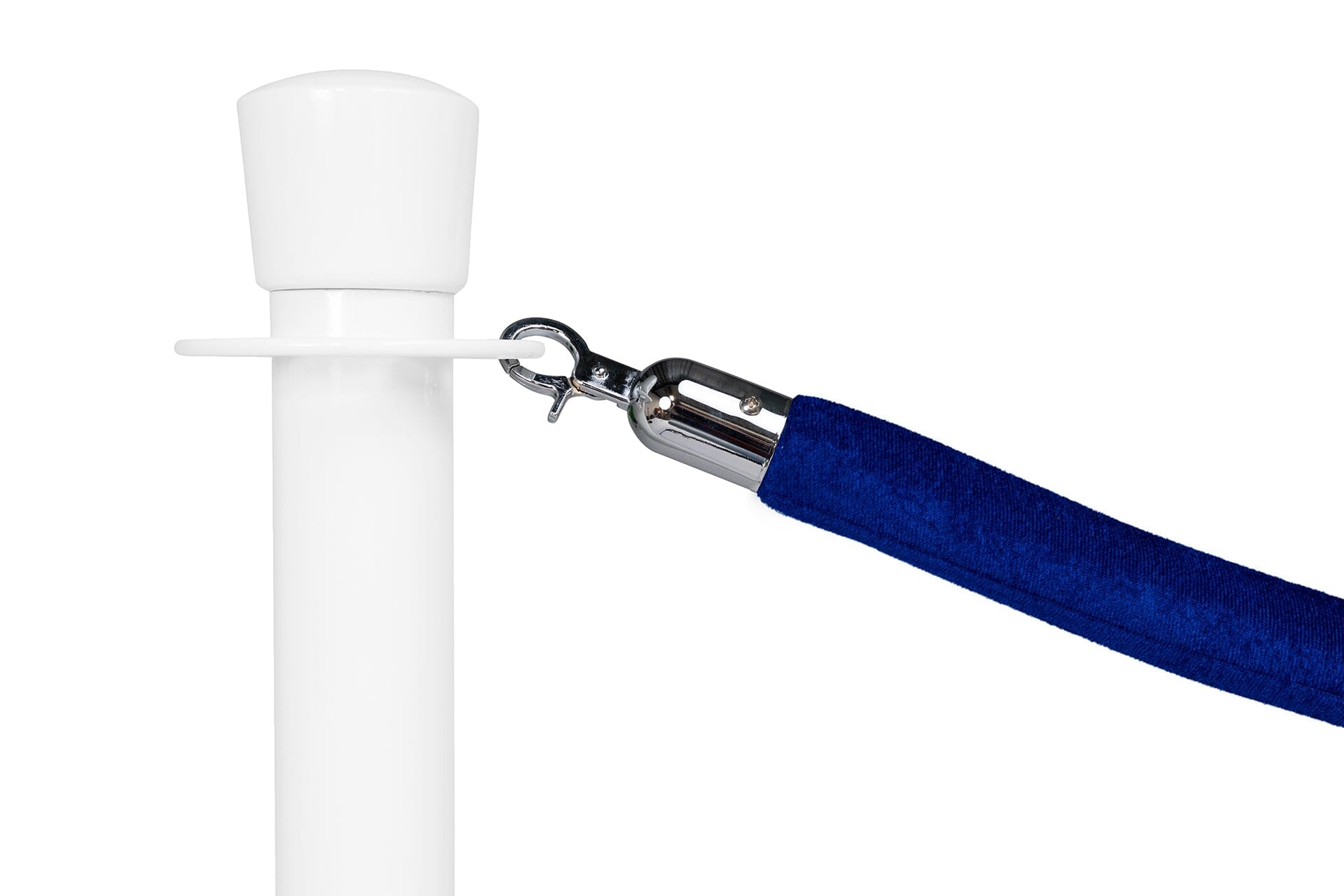 Afzetkoord Velours | Chroom - Blauw | GJ Floors