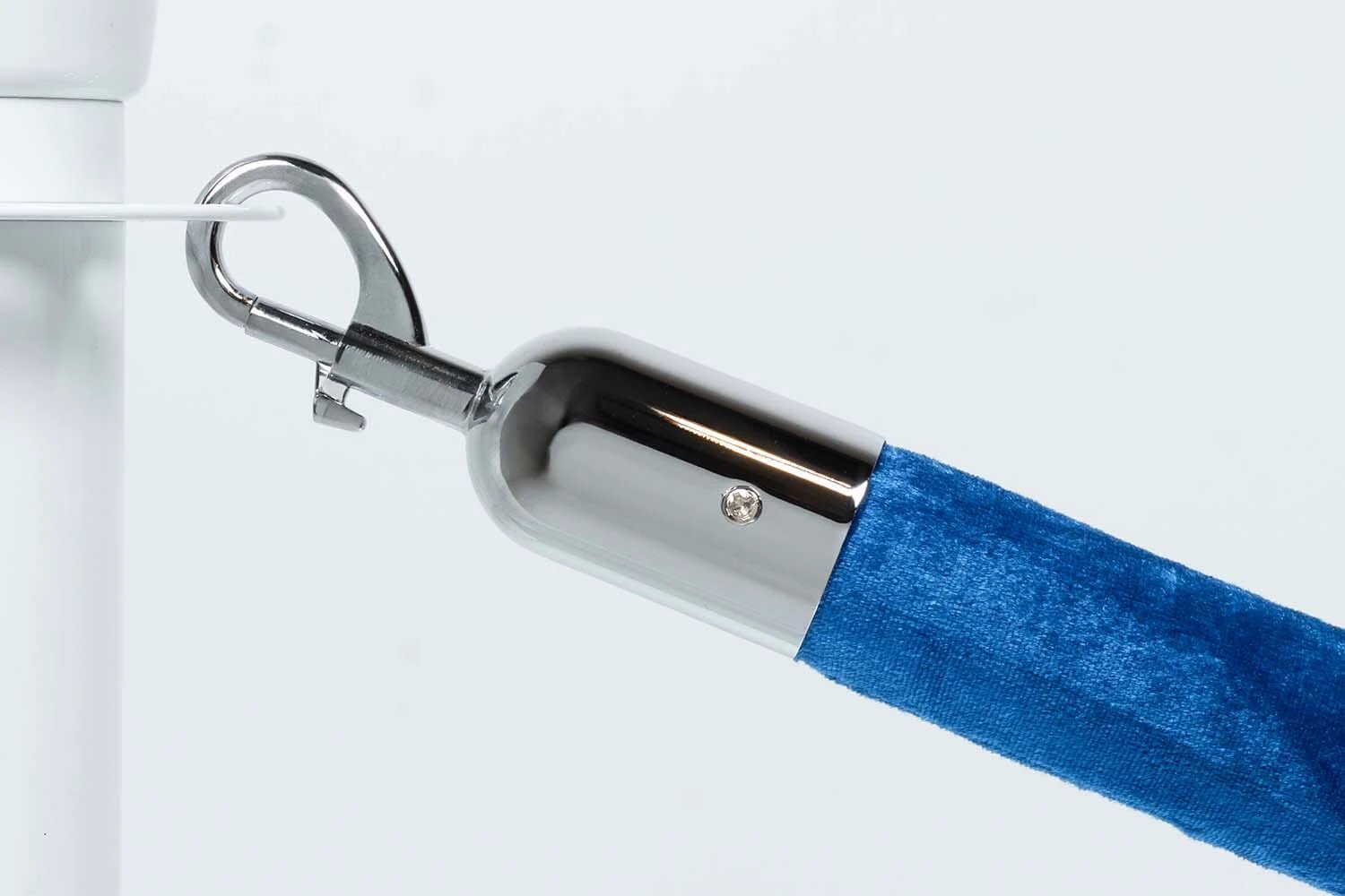 Afzetkoord Velours | Blauw - Chroom van Rodelopers