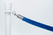 Afzetkoord Velours | Blauw - Geborsteld Chroom van Rodelopers