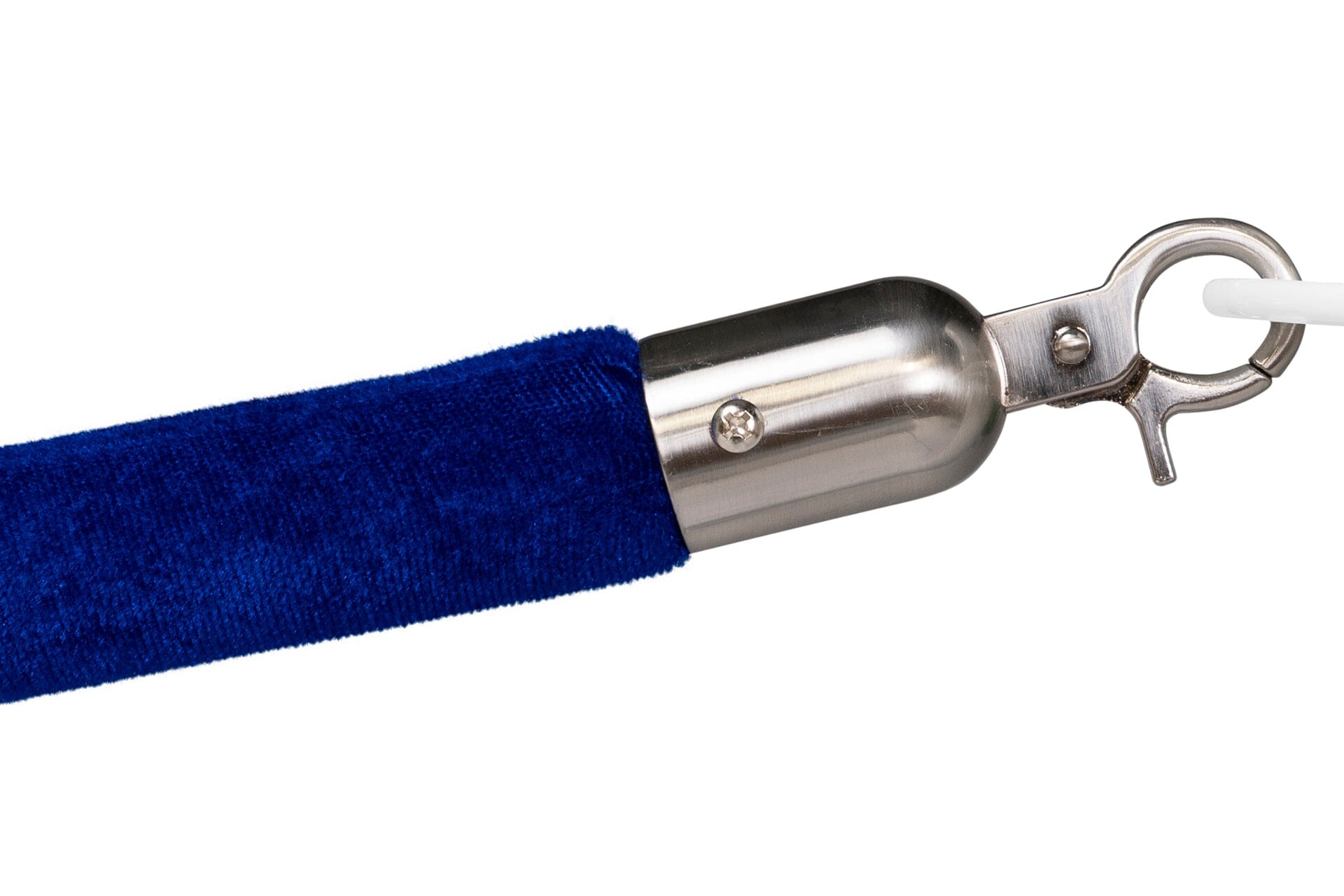 Afzetkoord Velours | Geborsteld Chroom - Blauw | GJ Floors