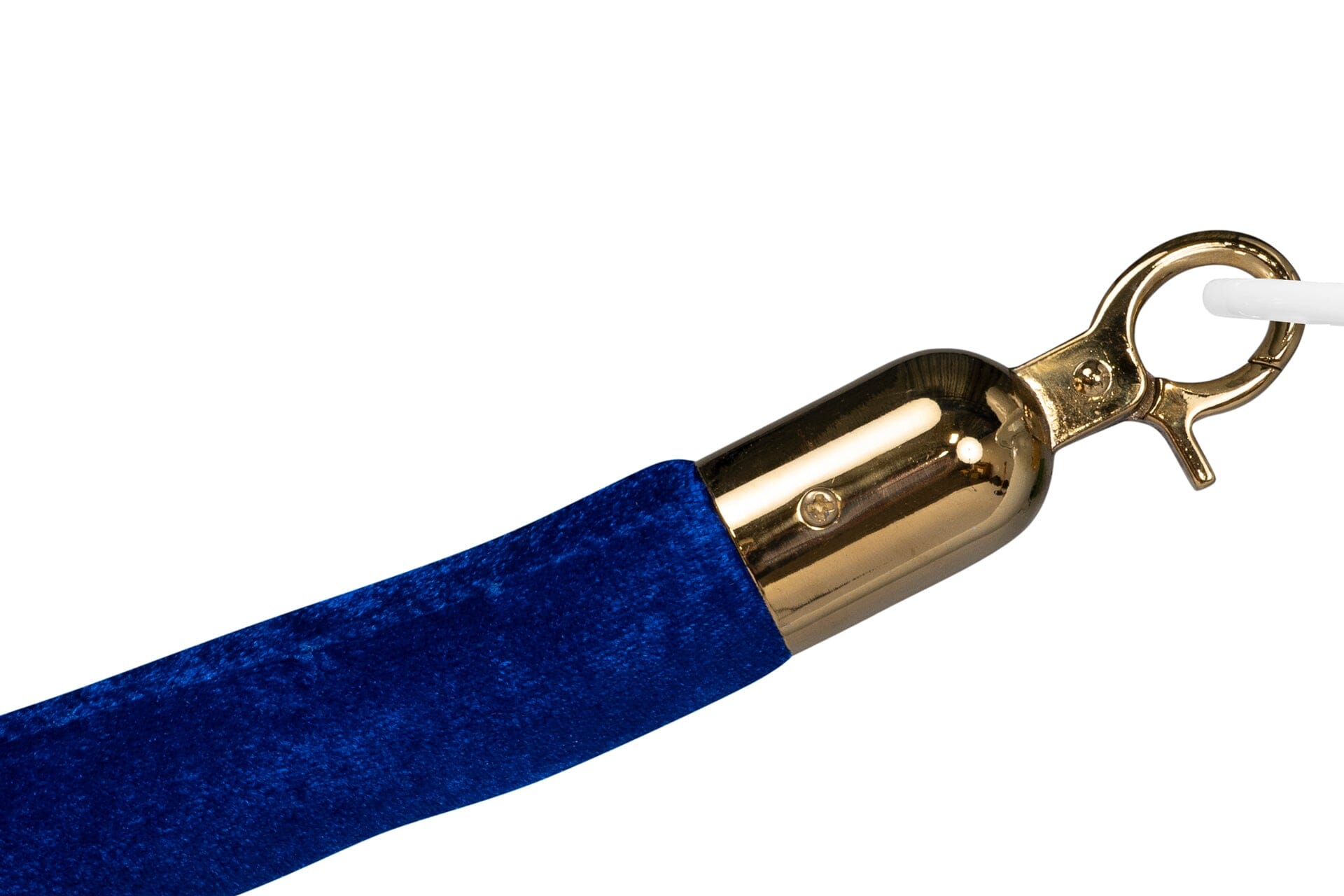 Afzetkoord Velours | Messing - Blauw | GJ Floors