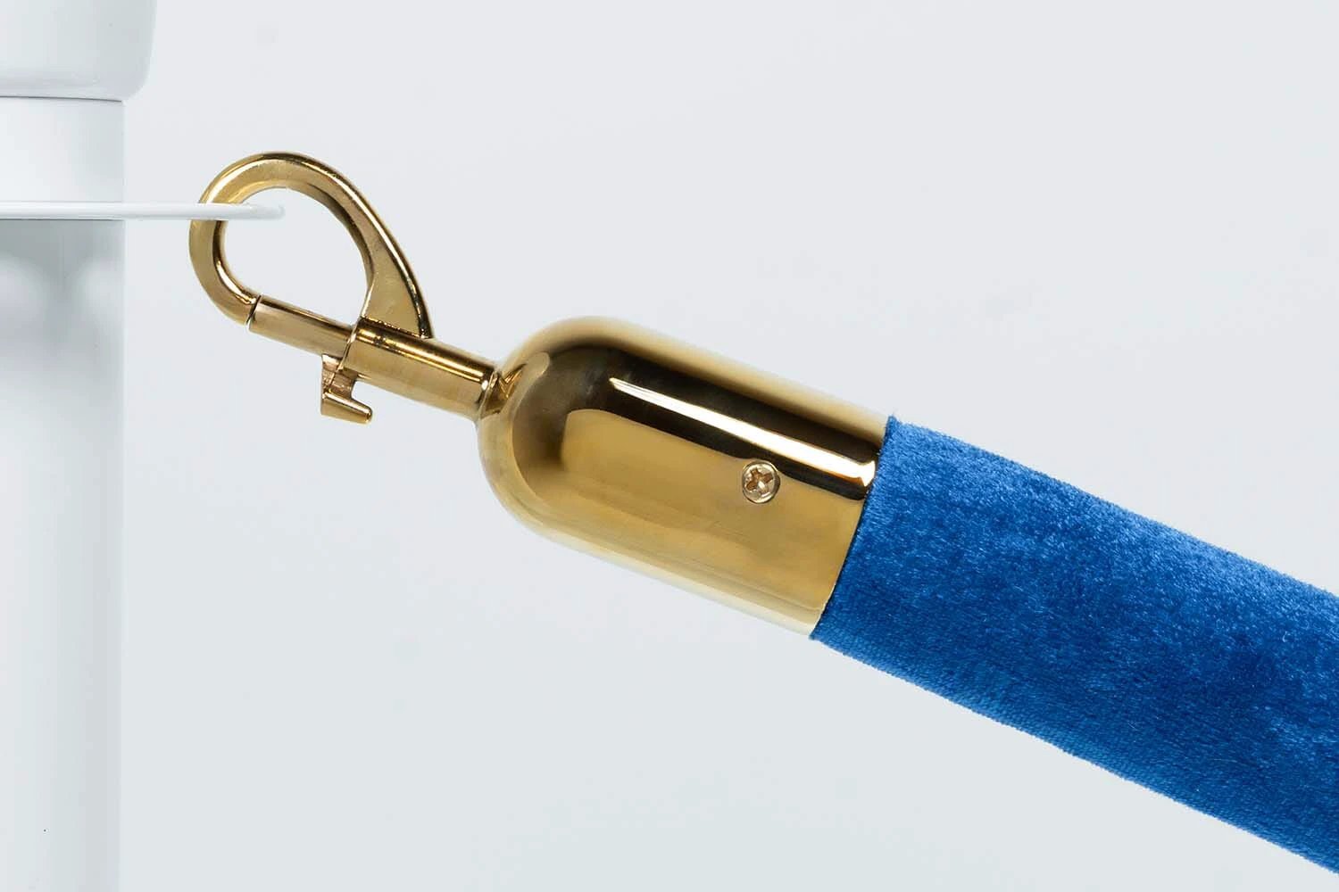 Afzetkoord Velours | Blauw - Messing van Rodelopers
