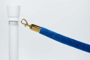 Afzetkoord Velours | Blauw - Messing van Rodelopers