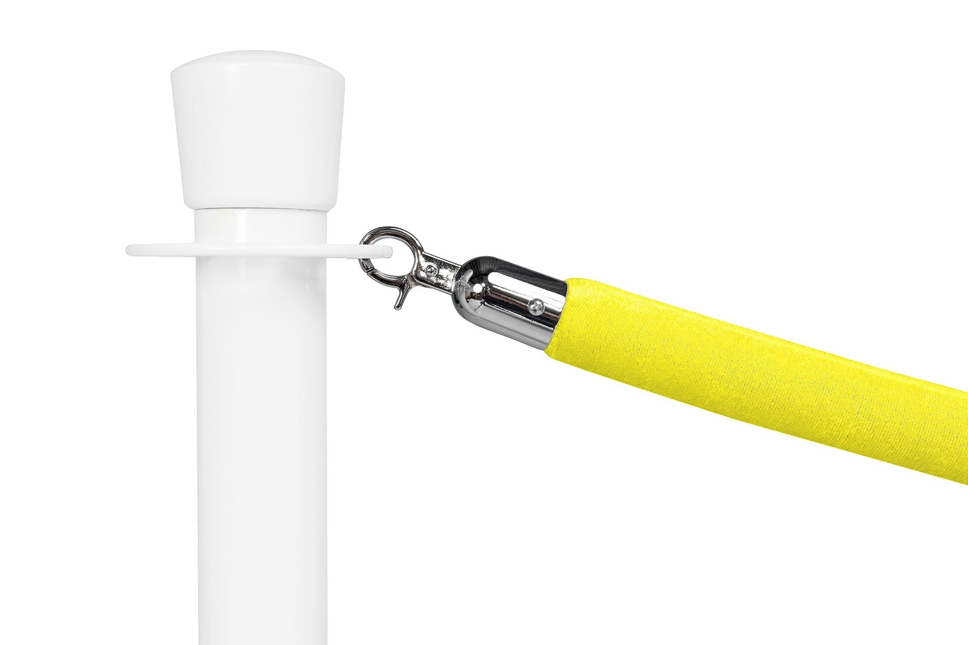 Afzetkoord Velours | Chroom - Geel | GJ Floors