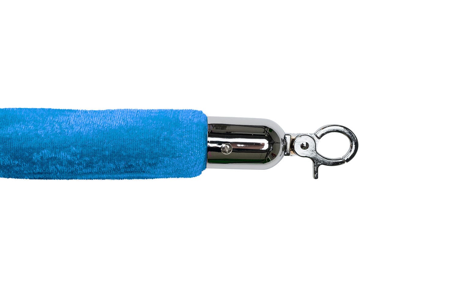 Afzetkoord Velours | Chroom - Lichtblauw | GJ Floors