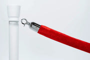 Afzetkoord Velours Luxe | Rood - Chromen sluiting van Rodelopers