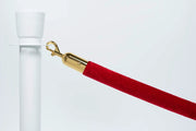 Afzetkoord Velours | Rood - Messing van Rodelopers