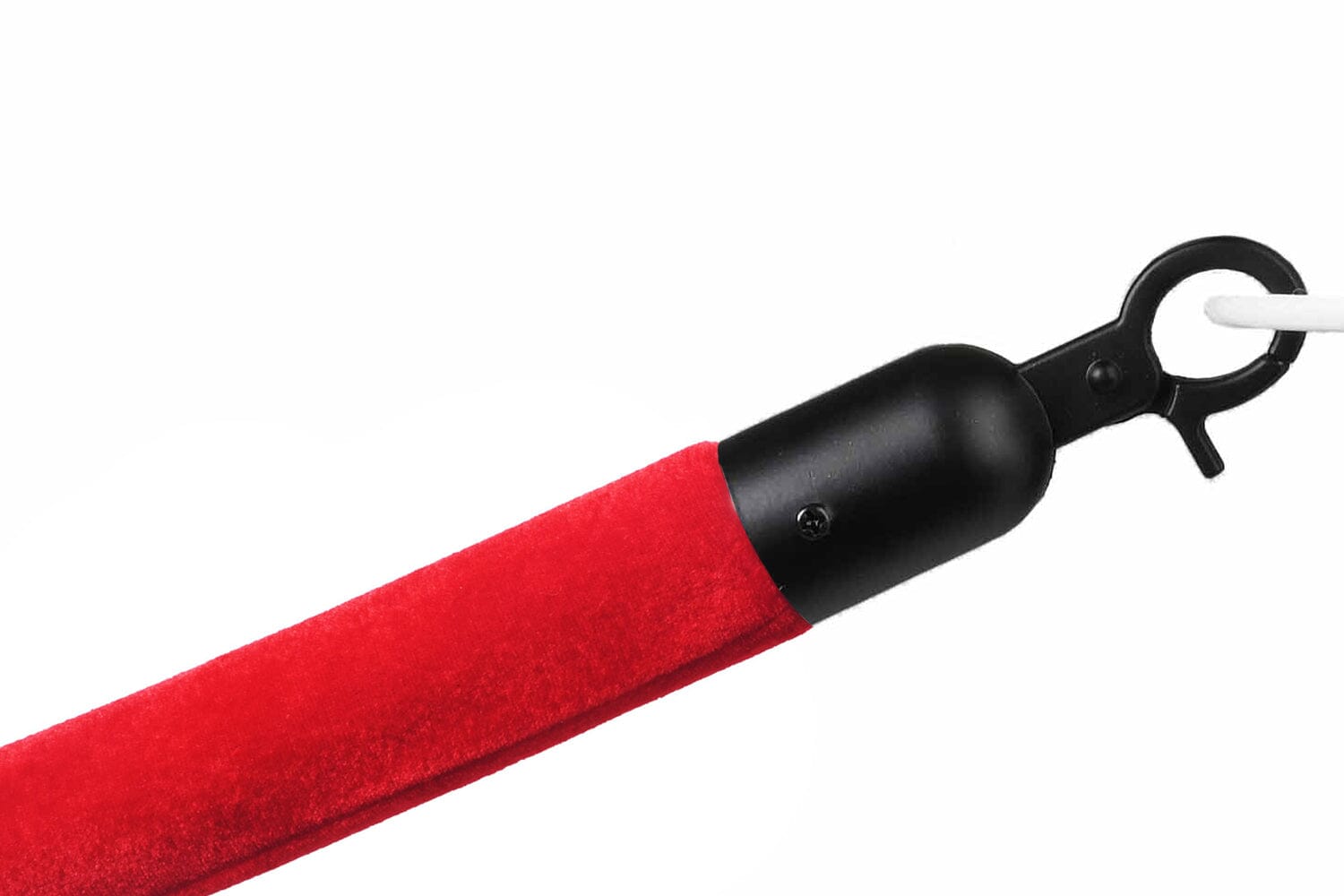 Afzetkoord Velours | Rood - Zwart Afzetpalen | accessoires Rodelopers 