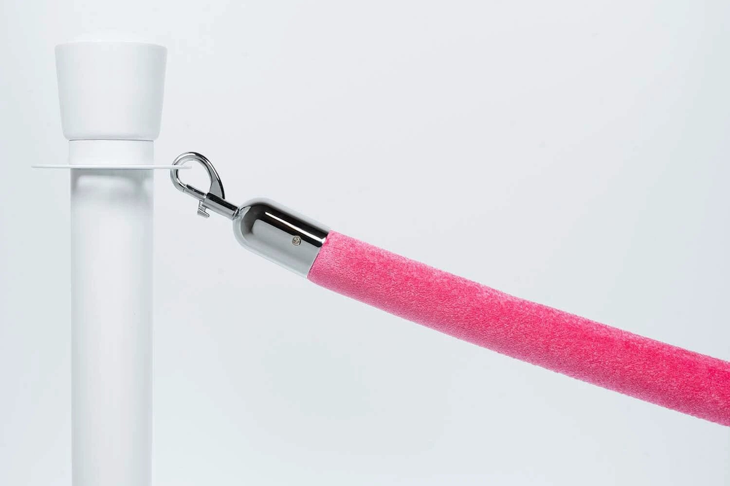 Afzetkoord Velours | Roze - Chroom van Rodelopers