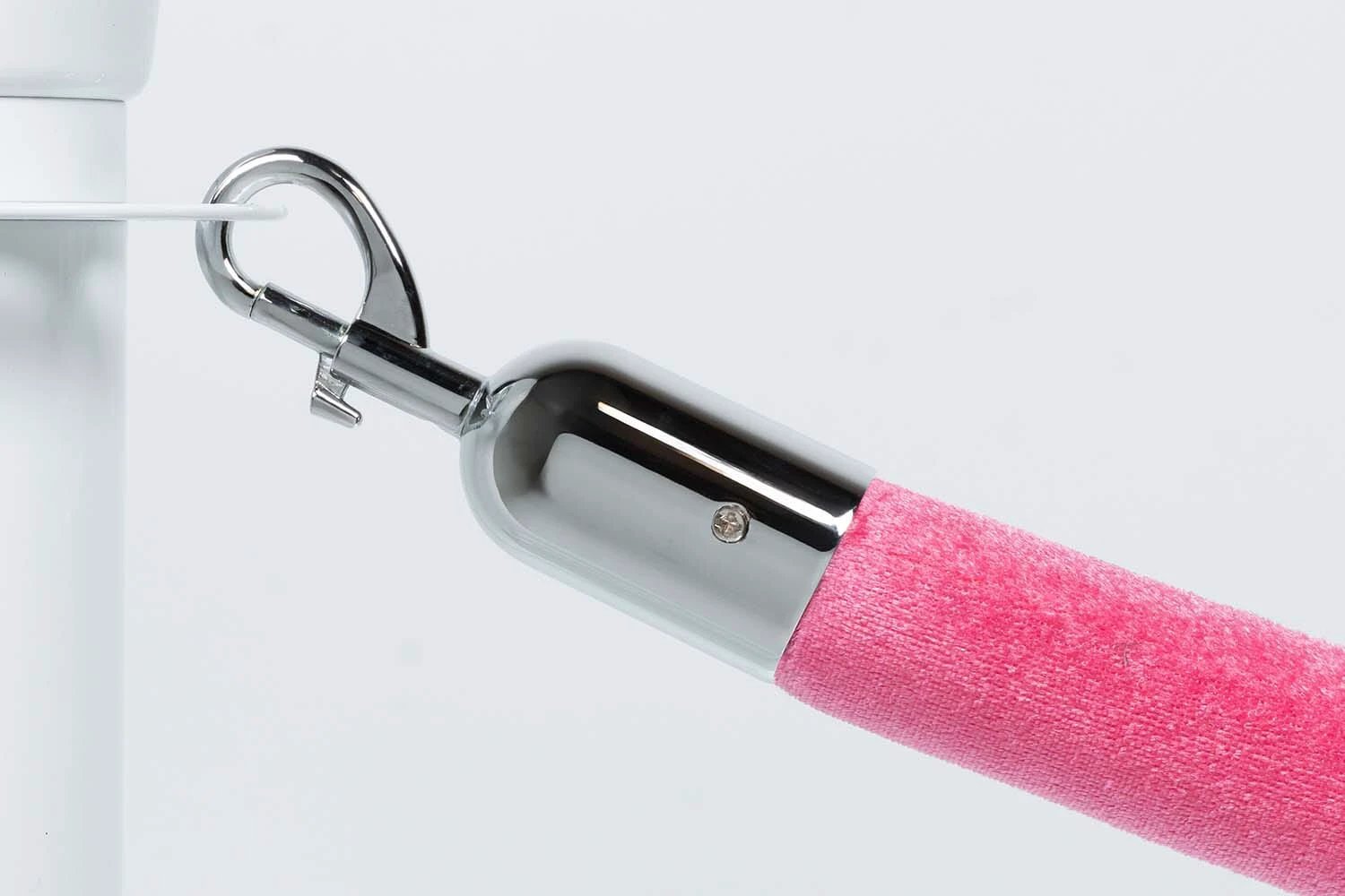 Afzetkoord Velours | Roze - Chroom van Rodelopers