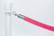 Afzetkoord Velours | Roze - Geborsteld Chroom van Rodelopers