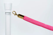 Afzetkoord Velours | Roze - Messing van Rodelopers