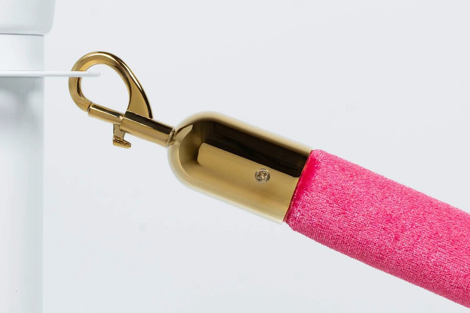 Afzetkoord Velours | Roze - Messing van Rodelopers