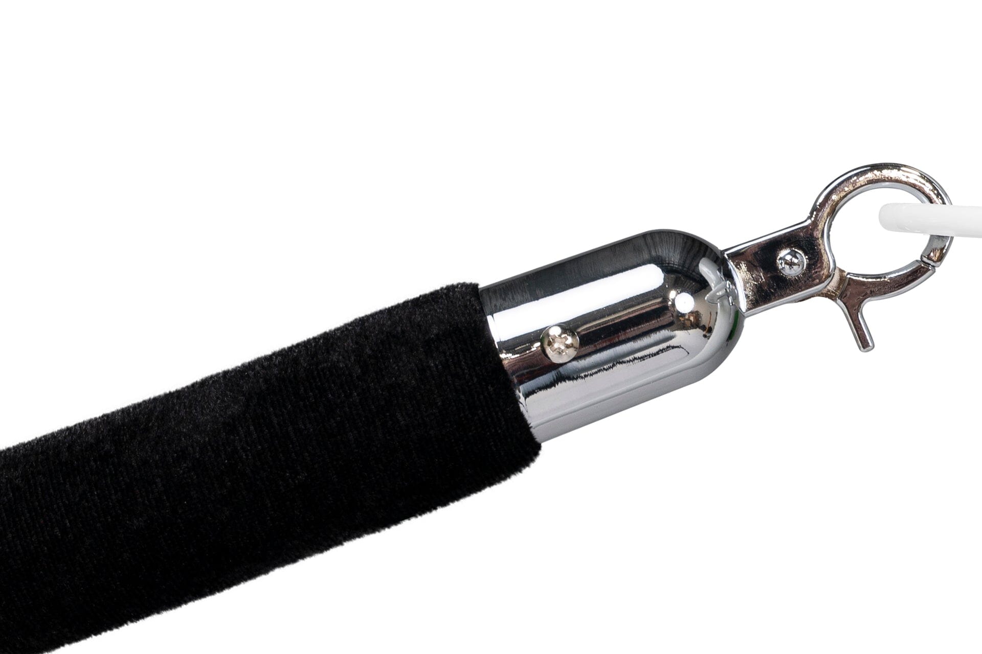 Afzetkoord Velours | Chroom - Zwart | GJ Floors