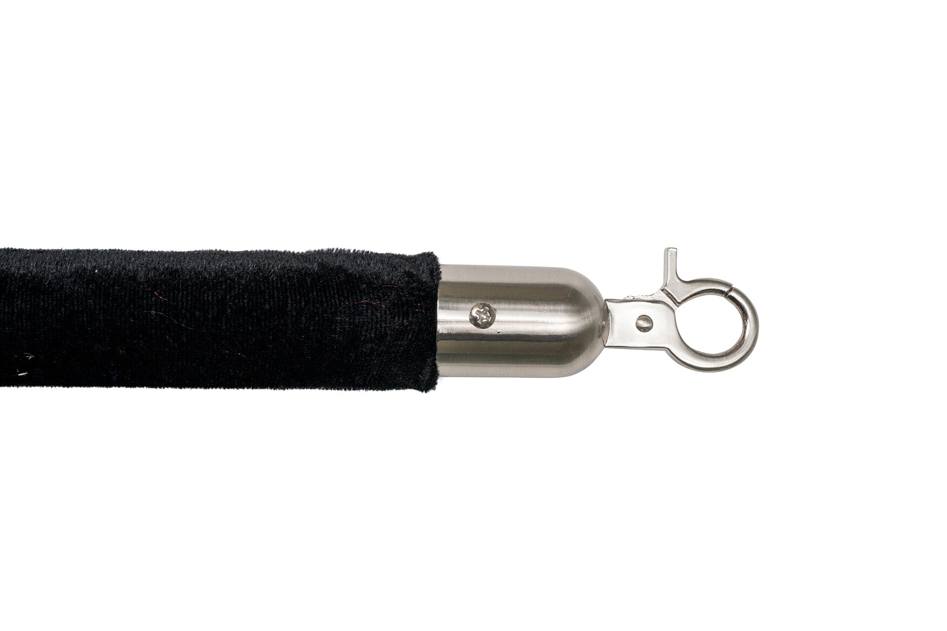 Afzetkoord Velours | Geborsteld Chroom - Zwart | GJ Floors