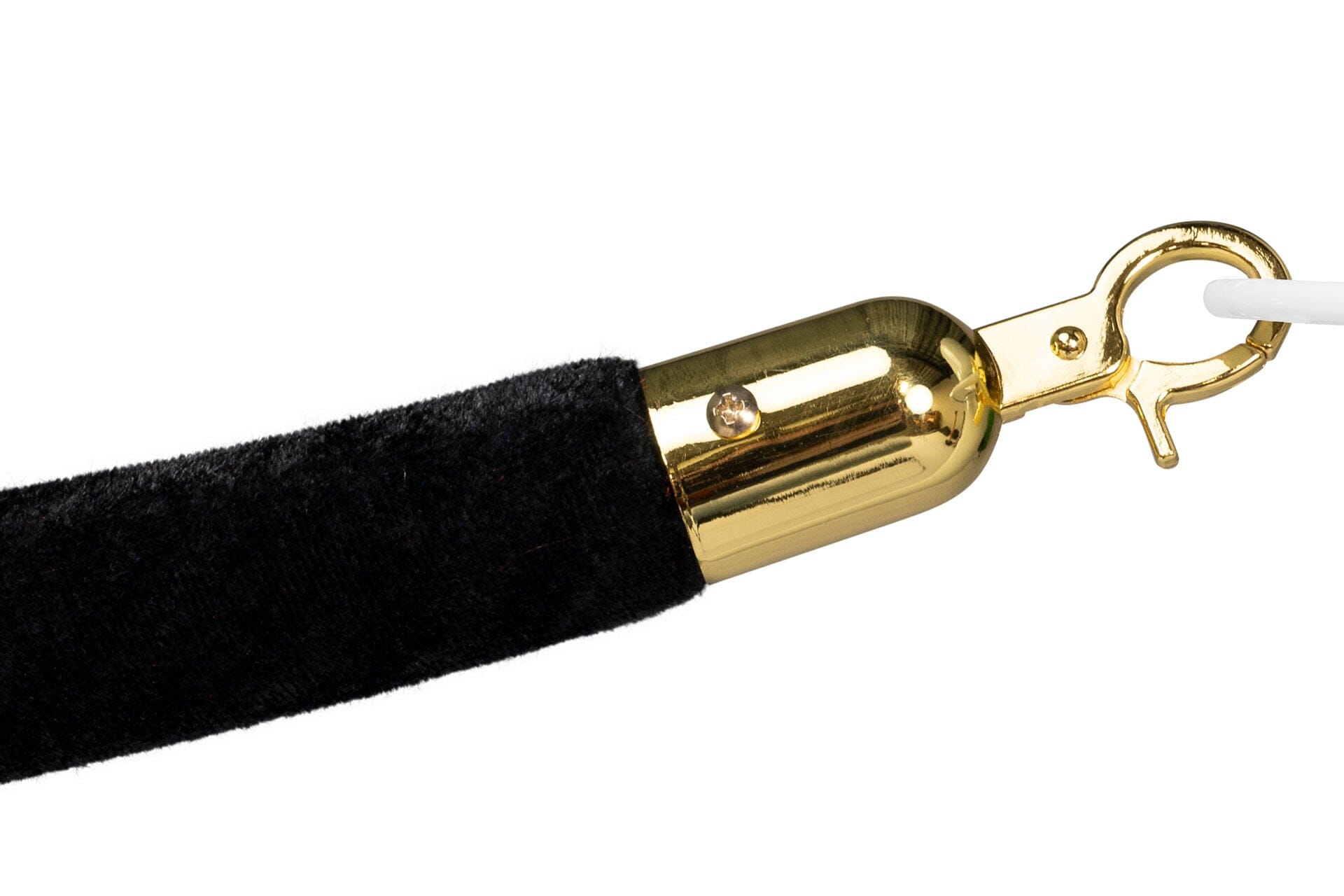 Afzetkoord Velours | Messing - Zwart | GJ Floors