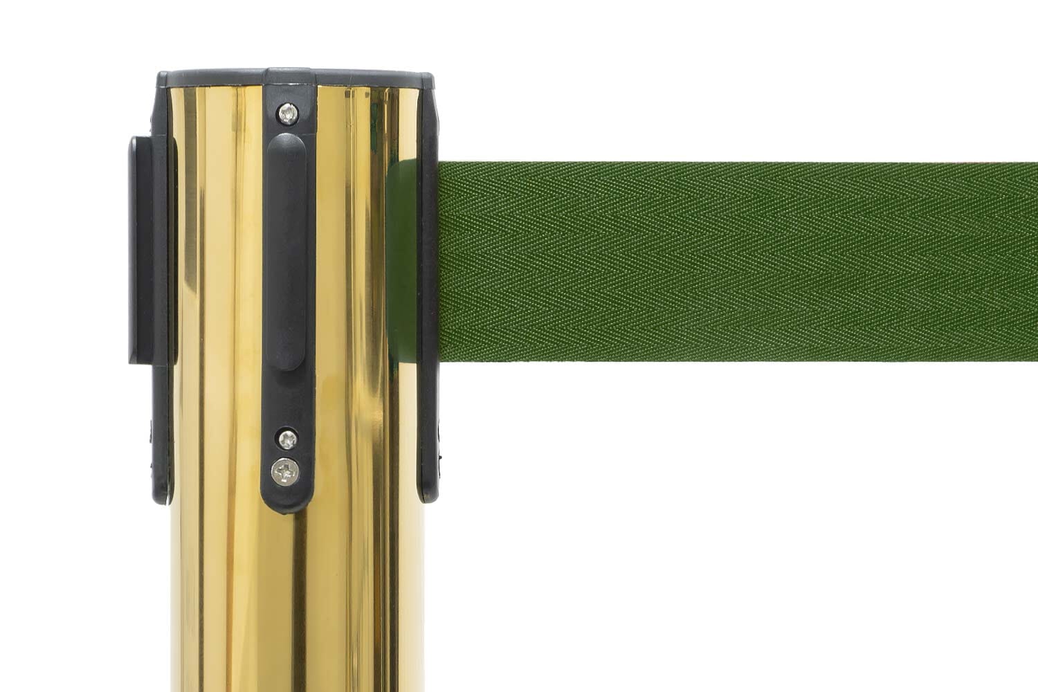 Afzetpaal met trekband | Messing - Dennengroen | GJ Floors