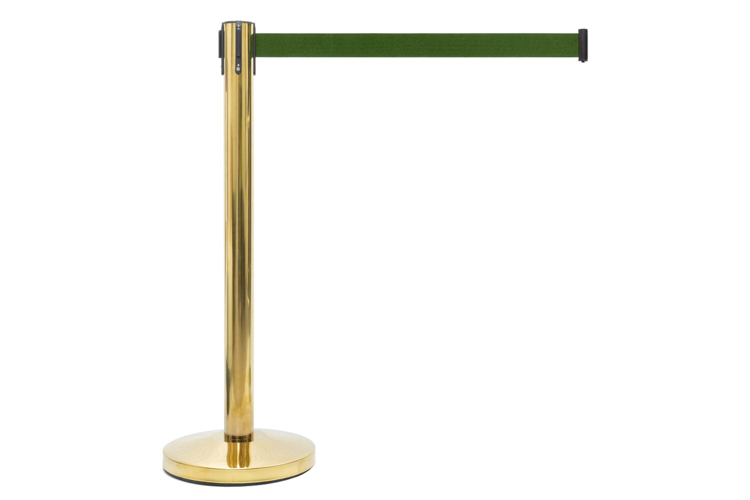 Afzetpaal met trekband | Messing - Dennengroen | GJ Floors
