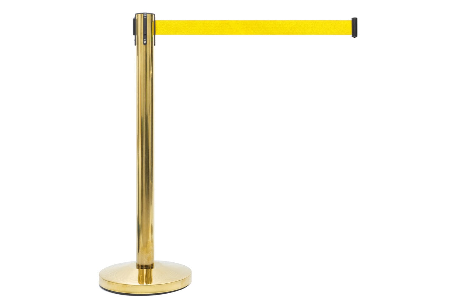 Afzetpaal met trekband | Messing - Geel | GJ Floors