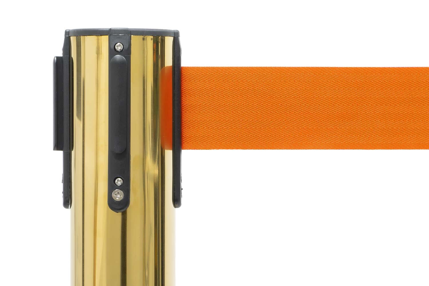 Afzetpaal met trekband | Messing - Oranje | GJ Floors