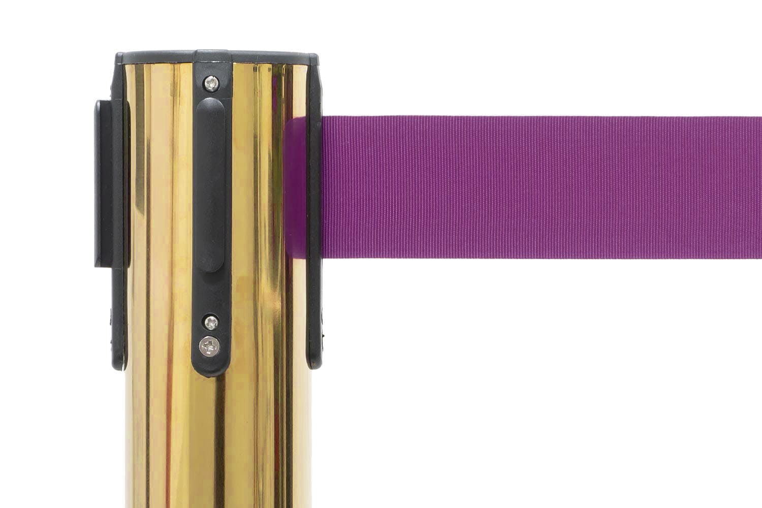 Afzetpaal met trekband | Messing - Paars | GJ Floors