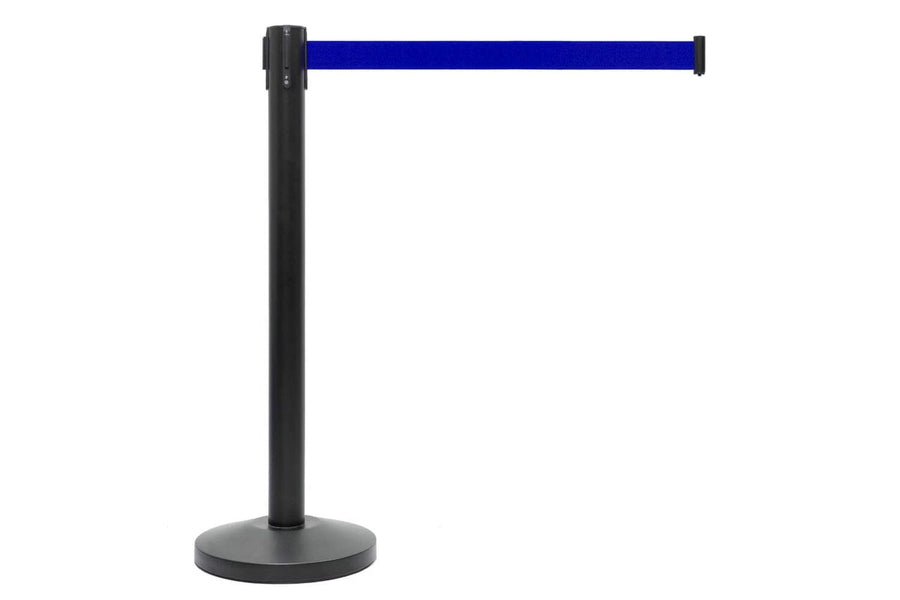 Afzetpaal met trekband | Zwart - Donkerblauw