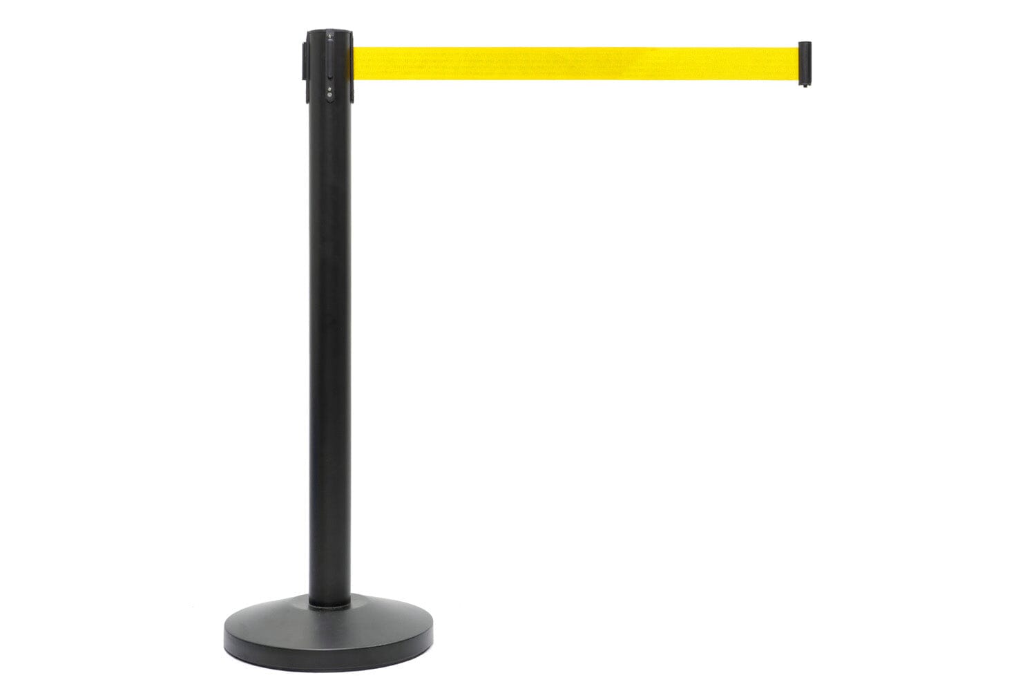 Afzetpaal met trekband | Zwart - Geel Afzetpalen Rodelopers 