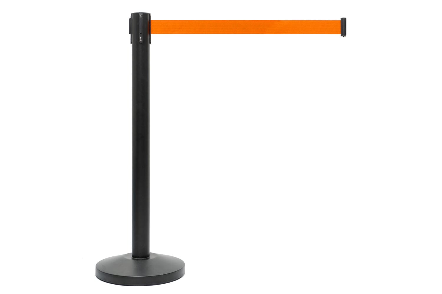 Afzetpaal met trekband | Zwart - Oranje | GJ Floors