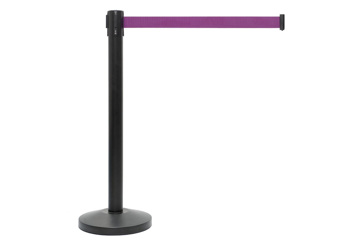 Afzetpaal met trekband | Zwart - Paars | GJ Floors