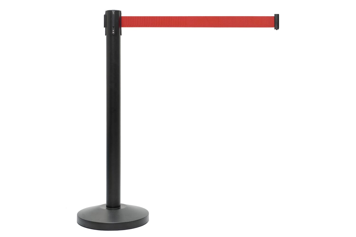 Afzetpaal met trekband | Zwart - Rood | GJ Floors